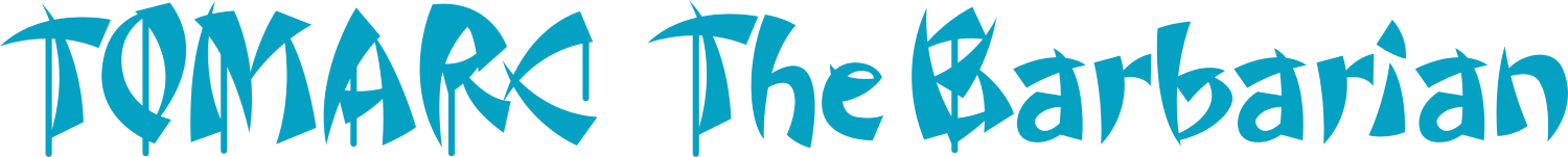 Barbarian logo for Commodore 64